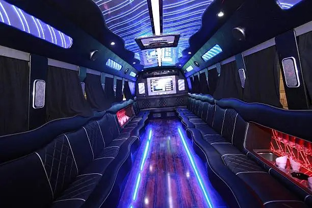Customers enjoying luxury limousine service by transportlinehub.xyz, showcasing memorable moments and quality transportation.